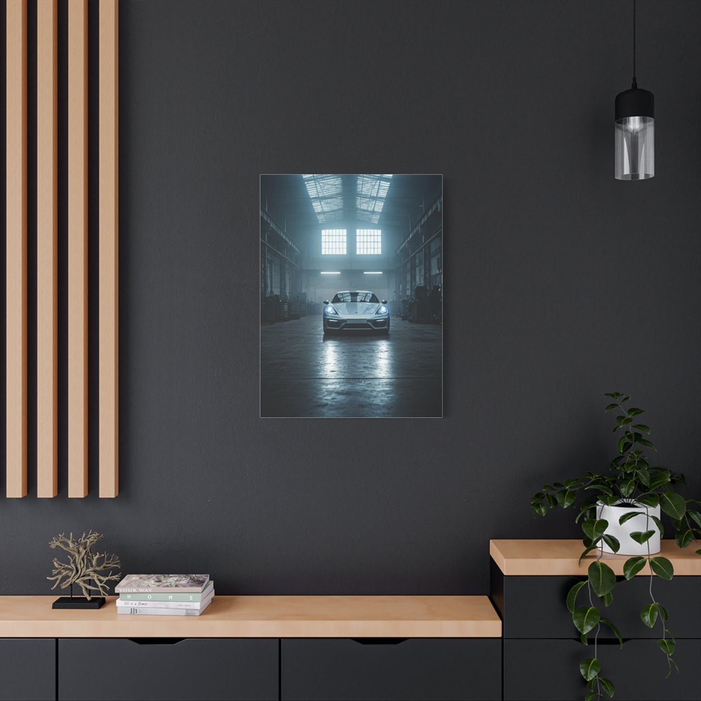 Porsche 718 Cayman Workshop Precision Wall Art & Canvas Prints