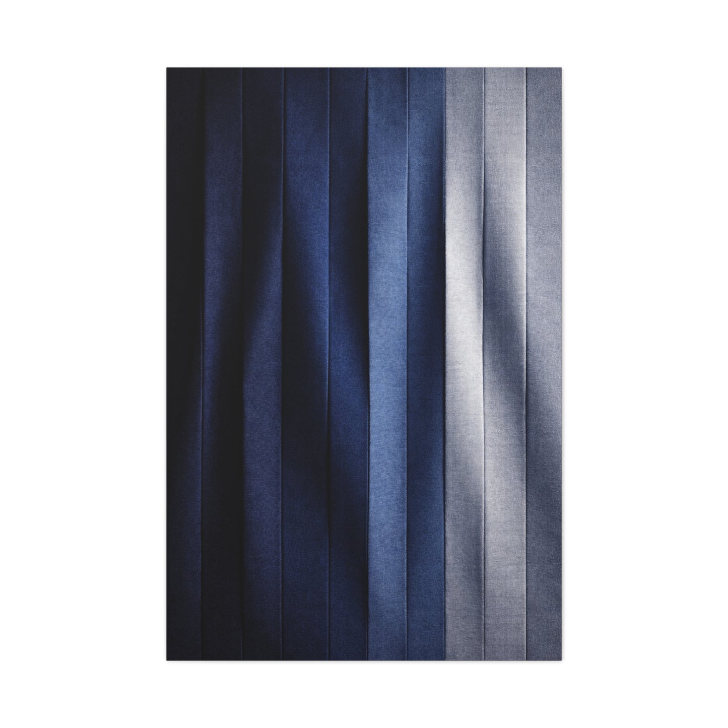 Textile Pleated Navy Composition Wall Art & Canvas Print