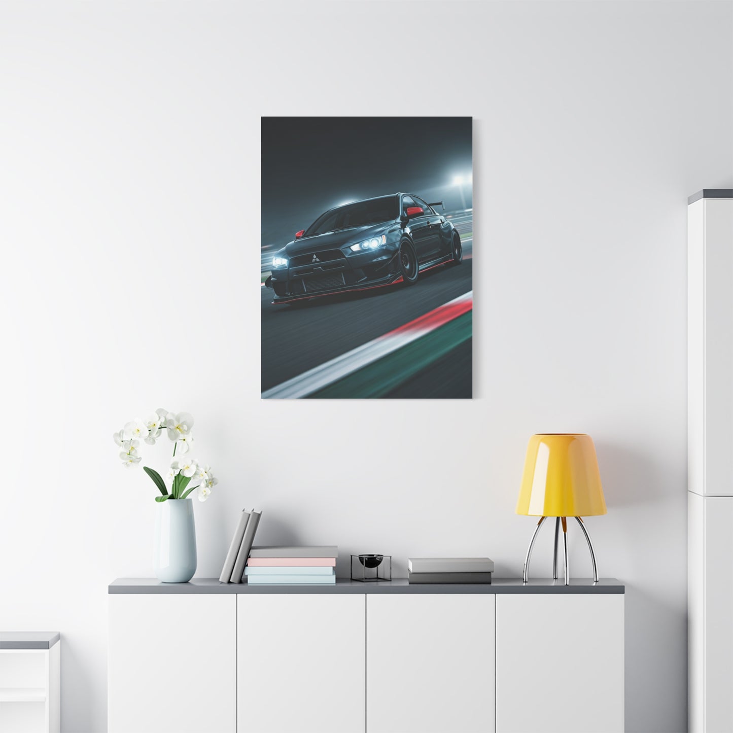 Mitsubishi Lancer Evolution X Circuit Attack Wall Art & Canvas Prints