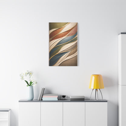 Dimensional Wrapped Textile Bands Wall Art & Canvas Print