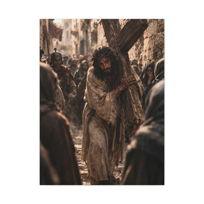 Jesus Carrying the Cross Sacred Path Wall Art & Canvas Print