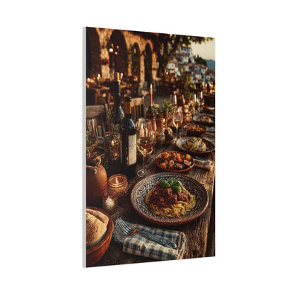 Italian Al Fresco Dinner Table Wall Art & Canvas Print