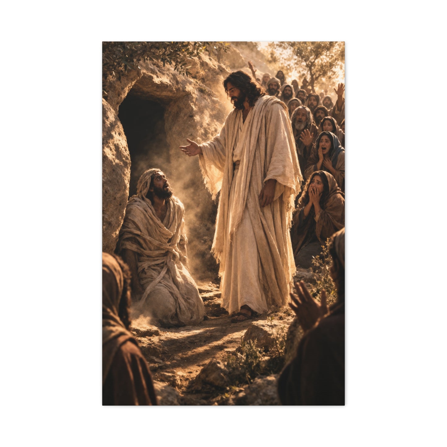 Raising of Lazarus Miracle Wall Art & Canvas Print