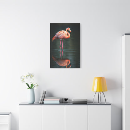 Flamingo Reflection Grace Wall Art & Canvas Prints