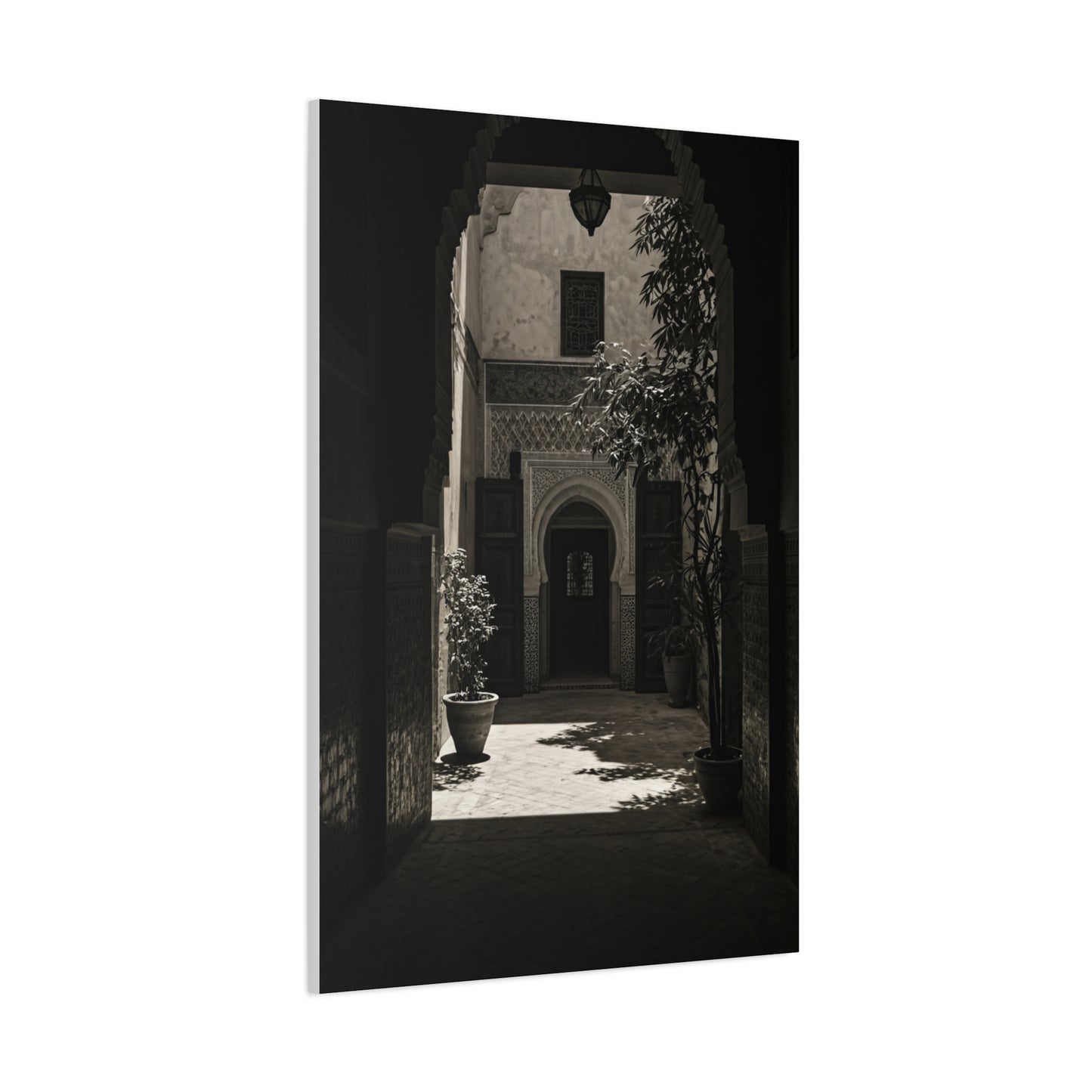 Moorish Courtyard Archway Light Wall Art & Canvas Prints