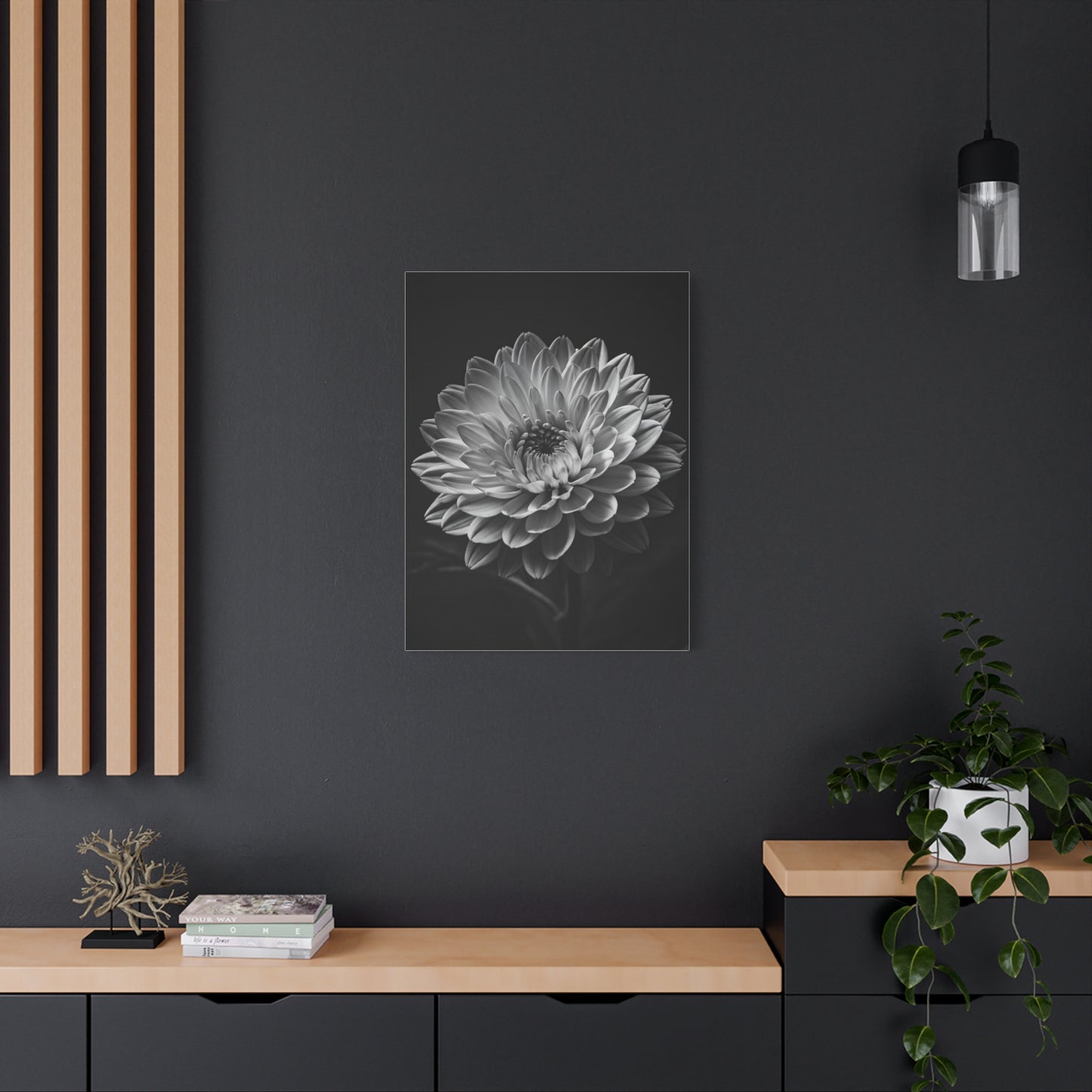 Full Bloom Dahlia Portrait Wall Art & Canvas Prints