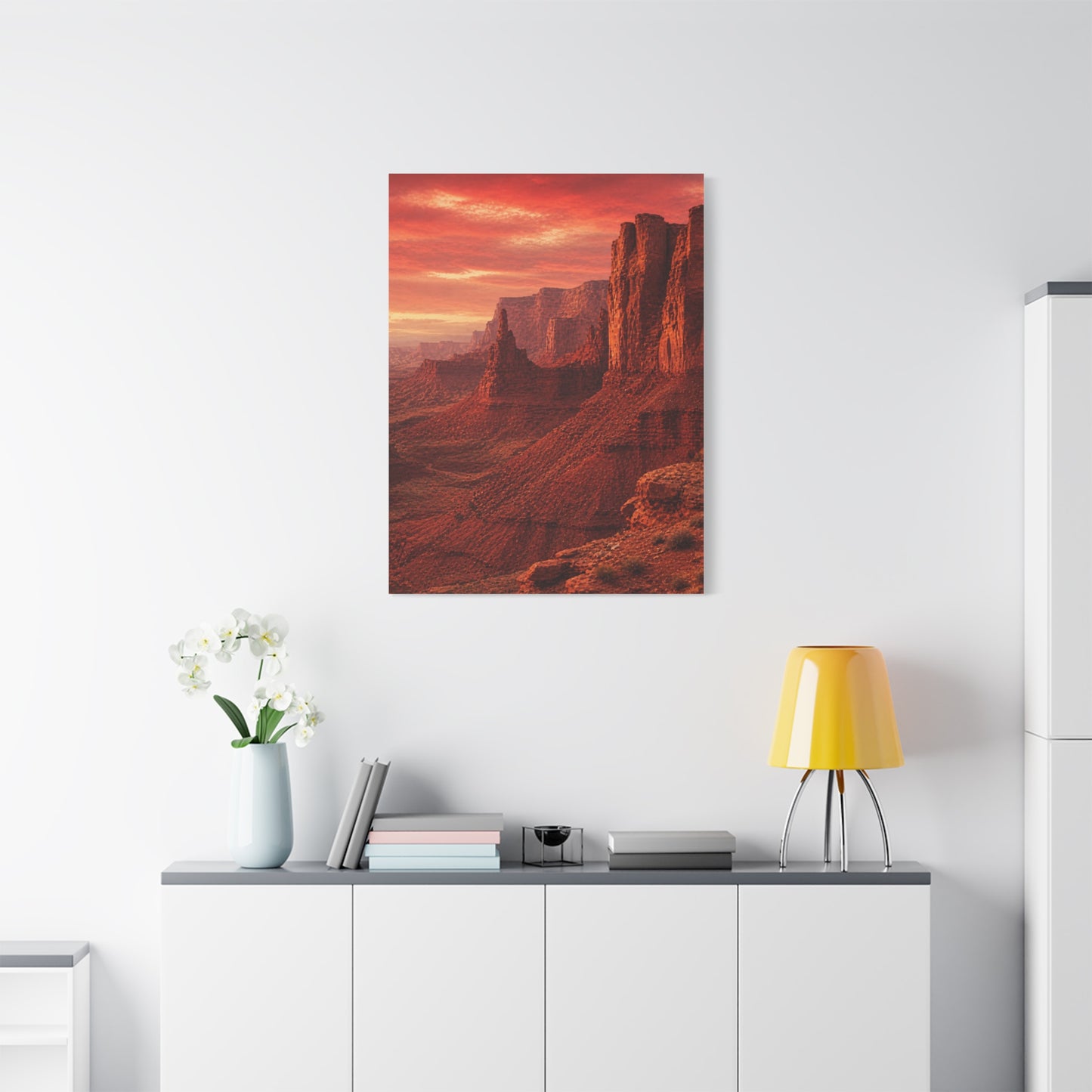 Desert Red Canyon Landscape Wall Art & Canvas Print