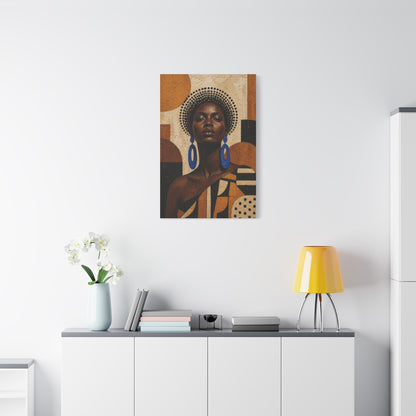 Afrocentric Power Portrait Wall Art & Canvas Print