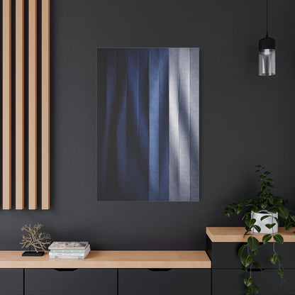 Textile Pleated Navy Composition Wall Art & Canvas Print