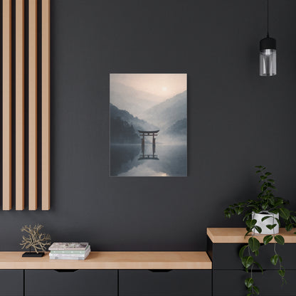 Zen Torii Reflection Wall Art & Canvas Print