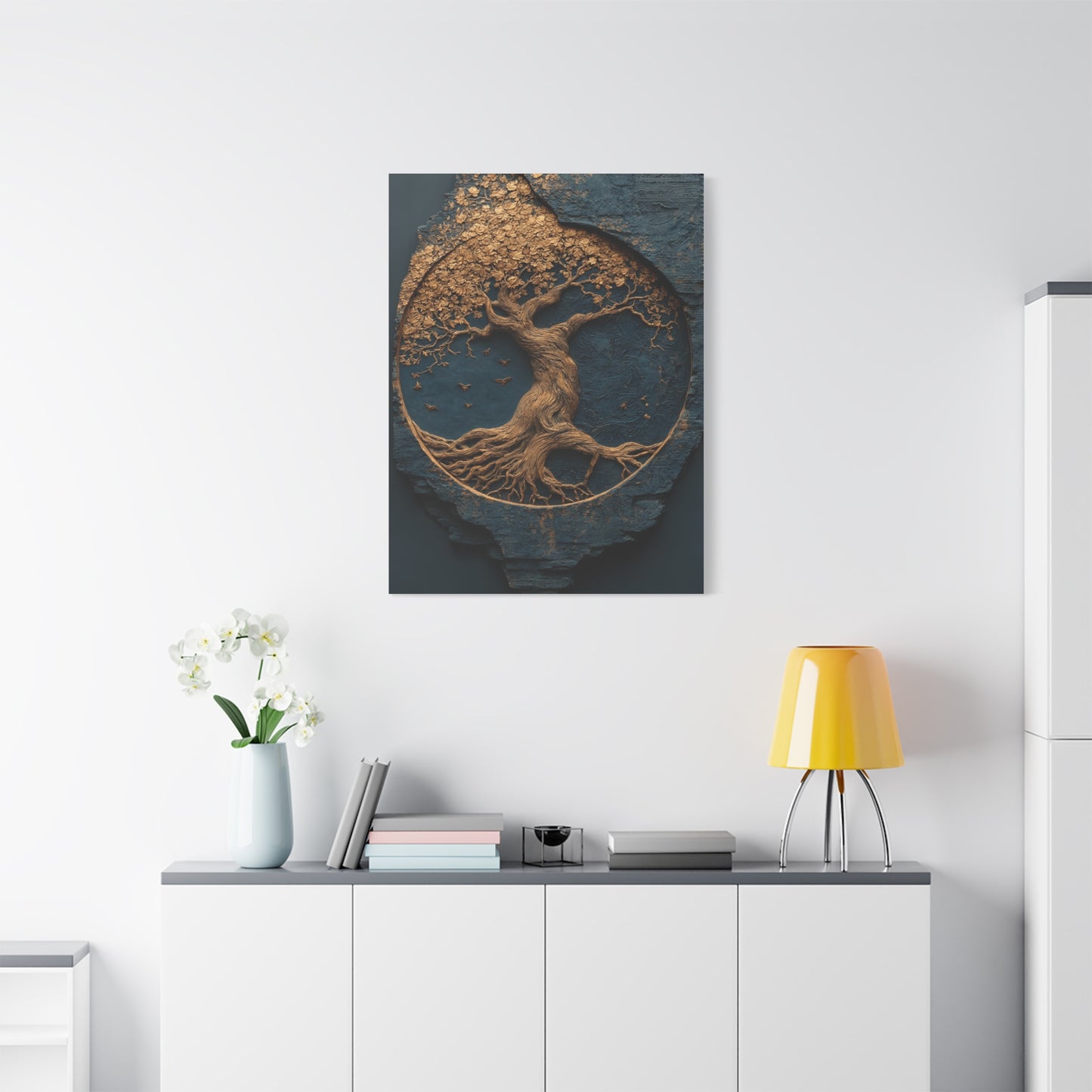 Gold Tree of Life Relief Wall Art & Canvas Print