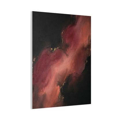 Red and Black Smoky Luxury Abstract Wall Art & Canvas Print