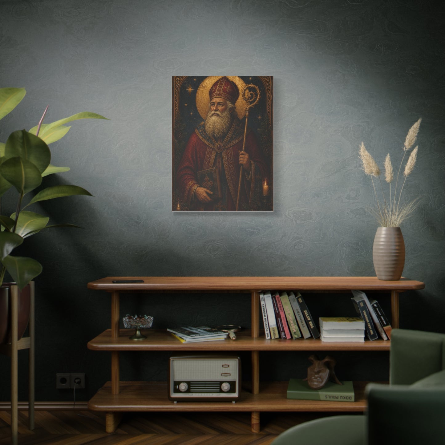 Saint Nicholas Icon Portrait Wall Art & Canvas Print