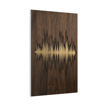 Personalized Soundwave Engraved Wood Wall Art & Canvas Print