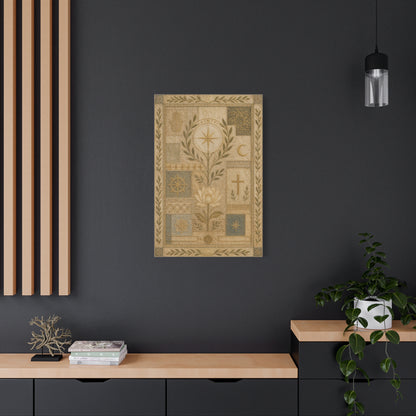 Interfaith Sacred Symbol Textile Wall Art & Canvas Print