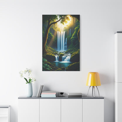 Enchanted Forest Waterfall Escape Wall Art & Canvas Prints