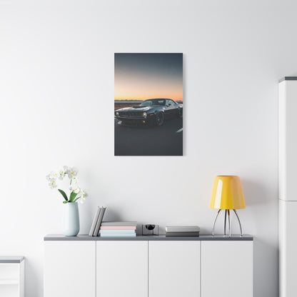 1970 Plymouth ’Cuda Shaker Hood Desert Charge Wall Art & Canvas Prints