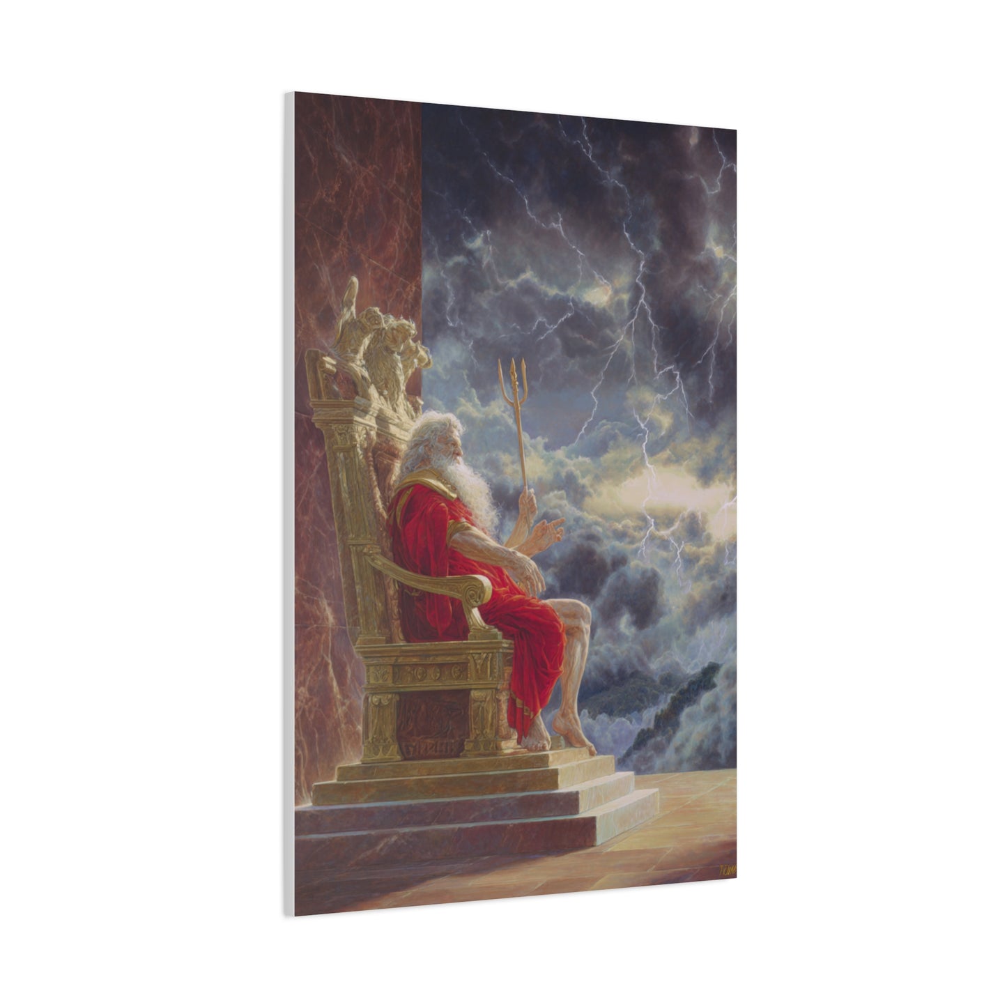 Zeus King of Olympus Classical Mythology Wall Art & Canvas Print