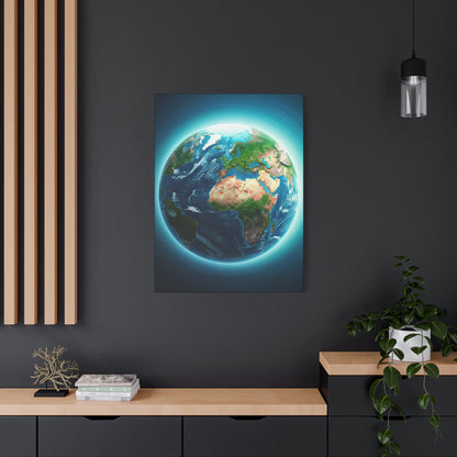 Glowing Earth from Space Wall Art & Canvas Prints