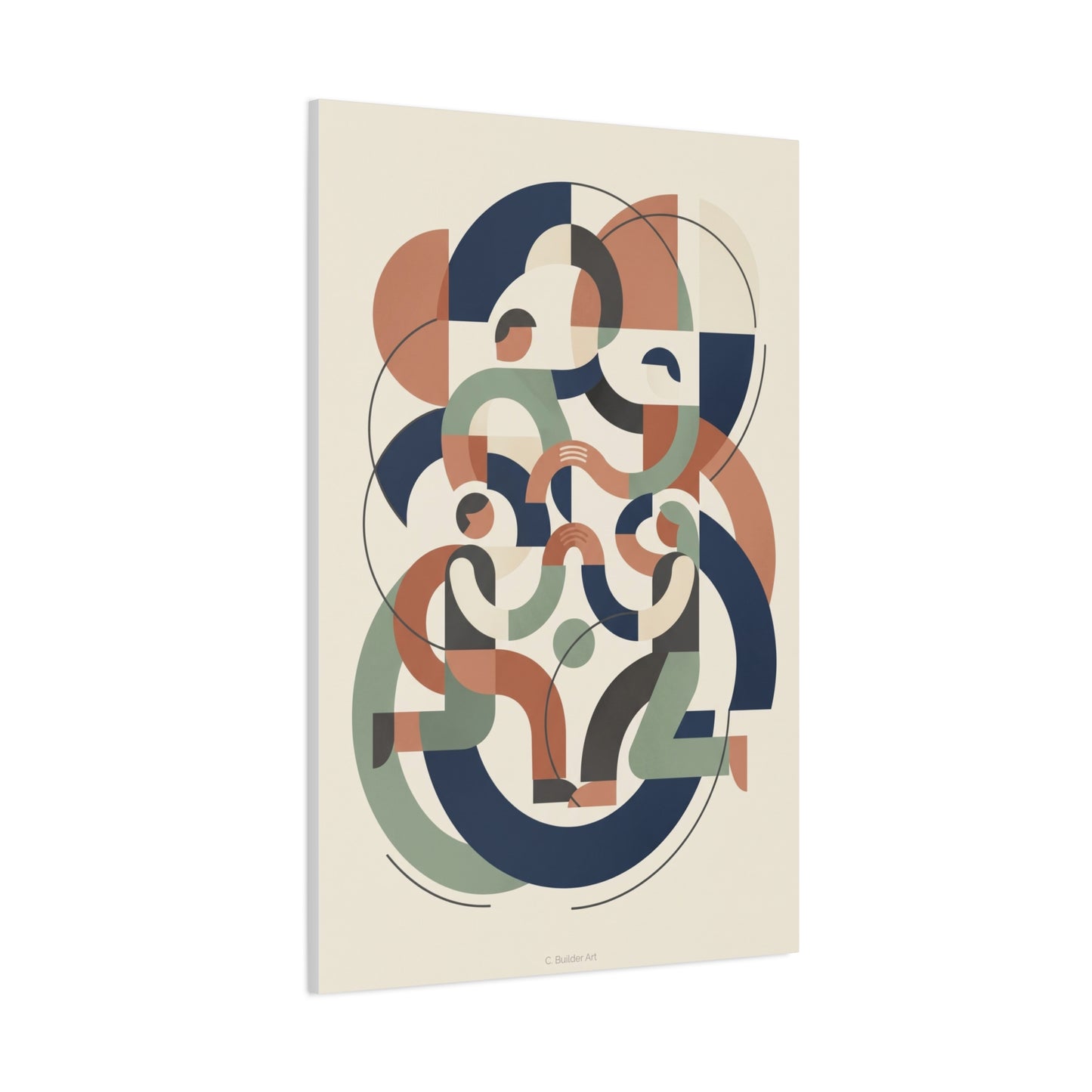 Abstract Collaboration Geometry Wall Art & Canvas Print