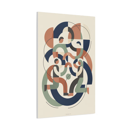 Abstract Collaboration Geometry Wall Art & Canvas Print