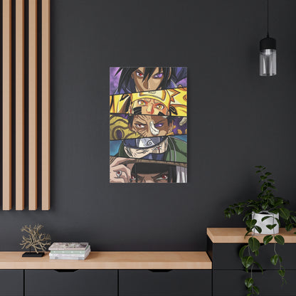 Naruto Heroes and Villains Eyes Poster Wall Art & Canvas Print