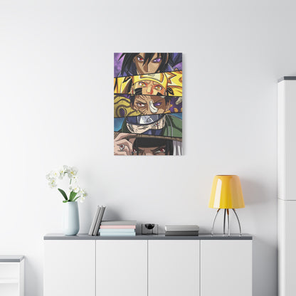 Naruto Heroes and Villains Eyes Poster Wall Art & Canvas Print