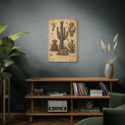 Vintage Desert Botanical Study Southwest Wall Art & Canvas Print