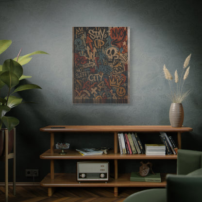 Graffiti Tapestry Collage Street Wall Art & Canvas Print