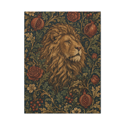 Ornamental Lion Tapestry Heritage Wall Art & Canvas Print