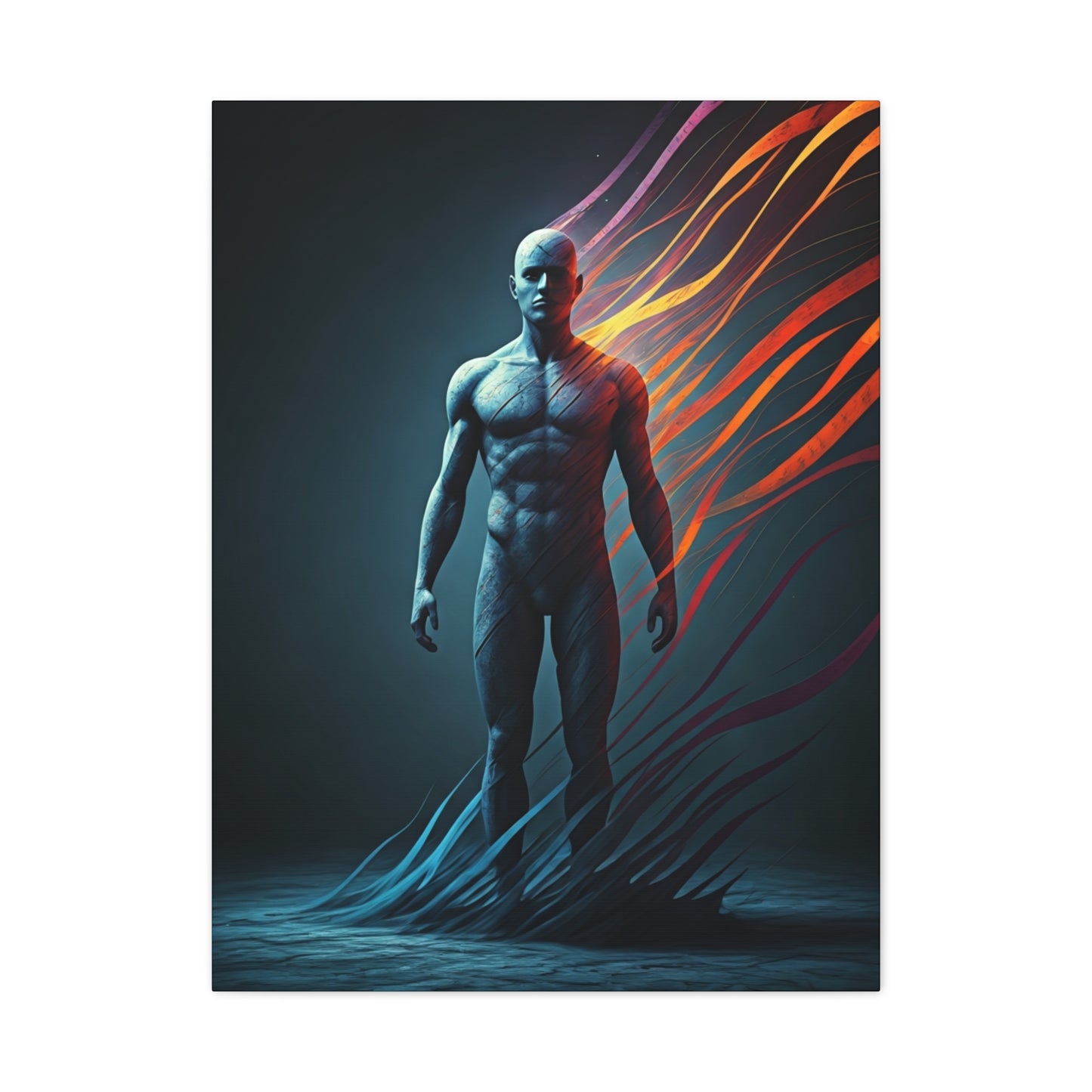 Energy Form Human Figure Wall Art & Canvas Prints