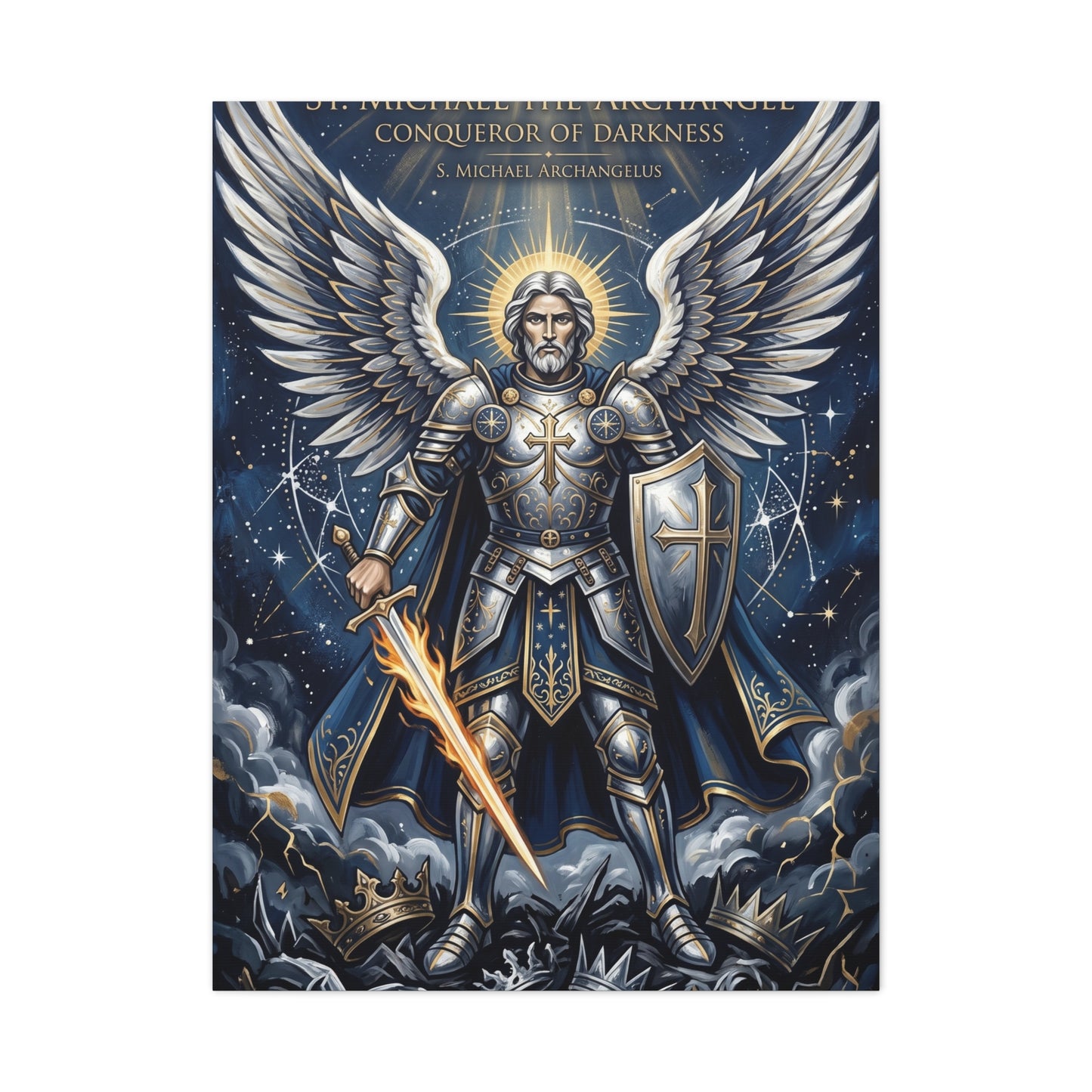 St. Michael the Archangel Celestial Warrior Wall Art & Canvas Print