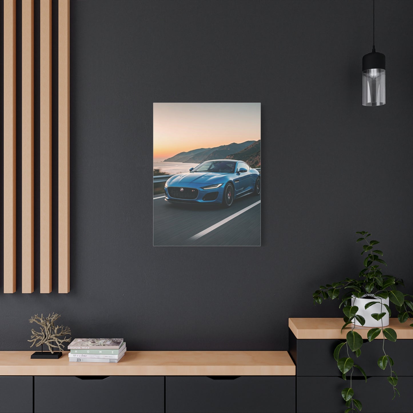 Jaguar F-Type Coastal Cliff Road Wall Art & Canvas Prints
