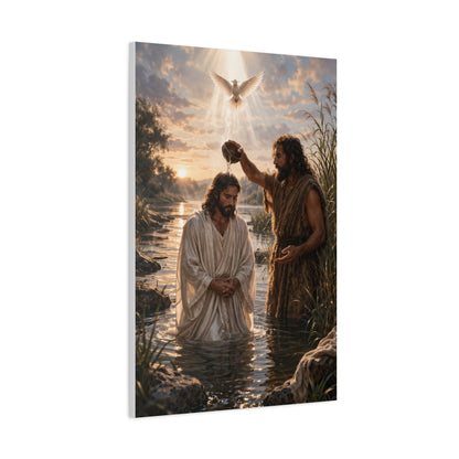 Baptism of Christ Sacred River Wall Art & Canvas Print