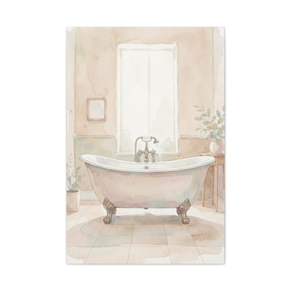Vintage Clawfoot Bathtub Serenity Wall Art & Canvas Prints