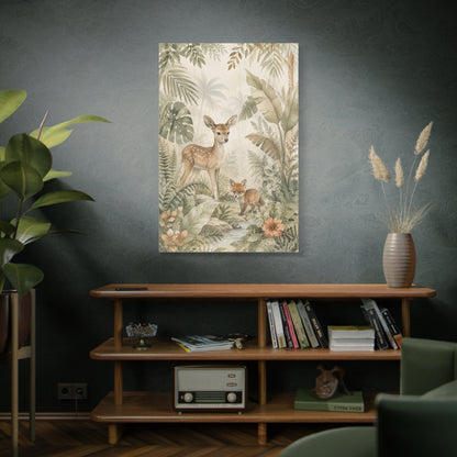 Neutral Safari Botanical Wildlife Tropical Wall Art & Canvas Print
