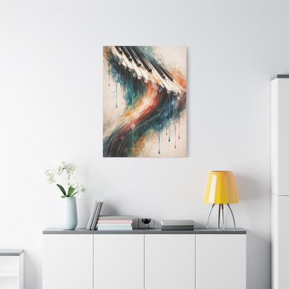 Abstract Piano Wave Flow Wall Art & Canvas Print