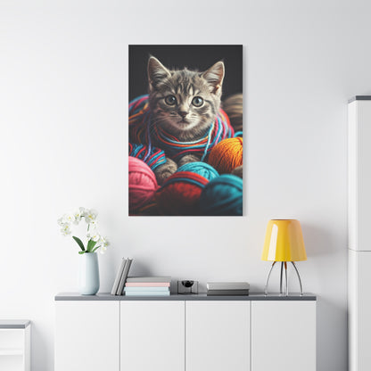 Whiskers in Wool Wall Art & Canvas Print