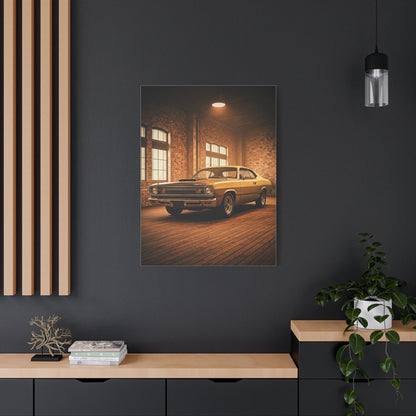 Plymouth Duster 340 Dusty Restoration Shop Wall Art & Canvas Prints