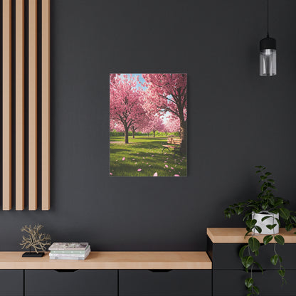 Sakura Blossom Garden Park Scene Wall Art & Canvas Prints