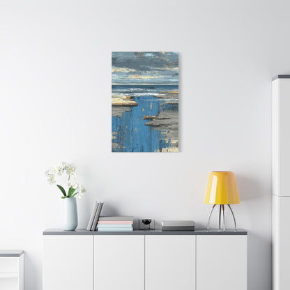 Coastal Horizon Abstract Seascape Wall Art & Canvas Print