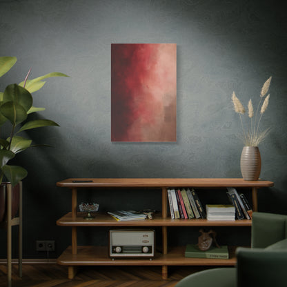 Burgundy Blush Color Field Abstraction Wall Art & Canvas Print