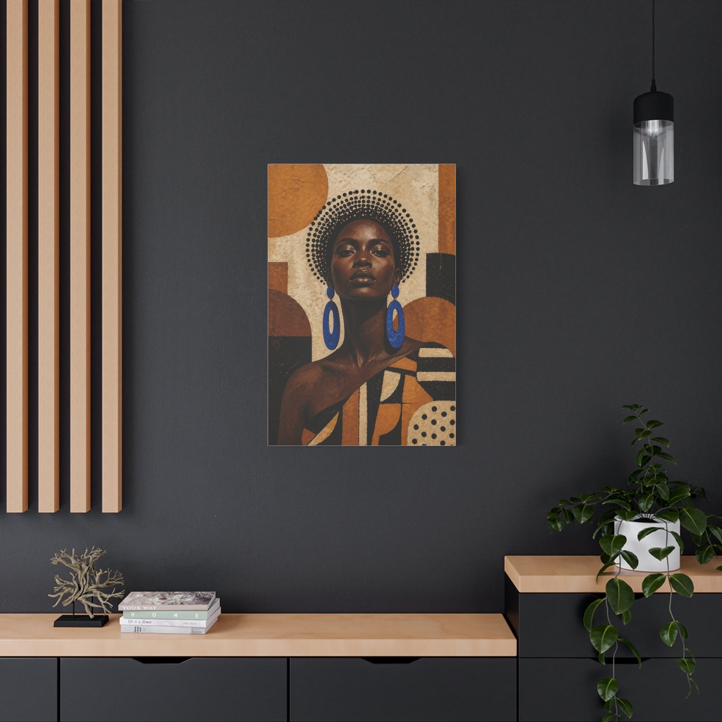 Afrocentric Power Portrait Wall Art & Canvas Print