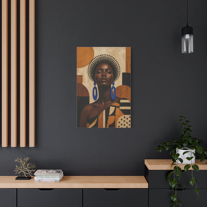 Afrocentric Power Portrait Wall Art & Canvas Print