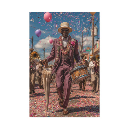 Second Line Parade Celebration Wall Art & Canvas Print