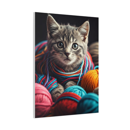 Whiskers in Wool Wall Art & Canvas Print