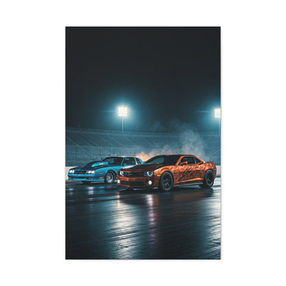 Modern Muscle vs Big Block Legend Wall Art & Canvas Prints