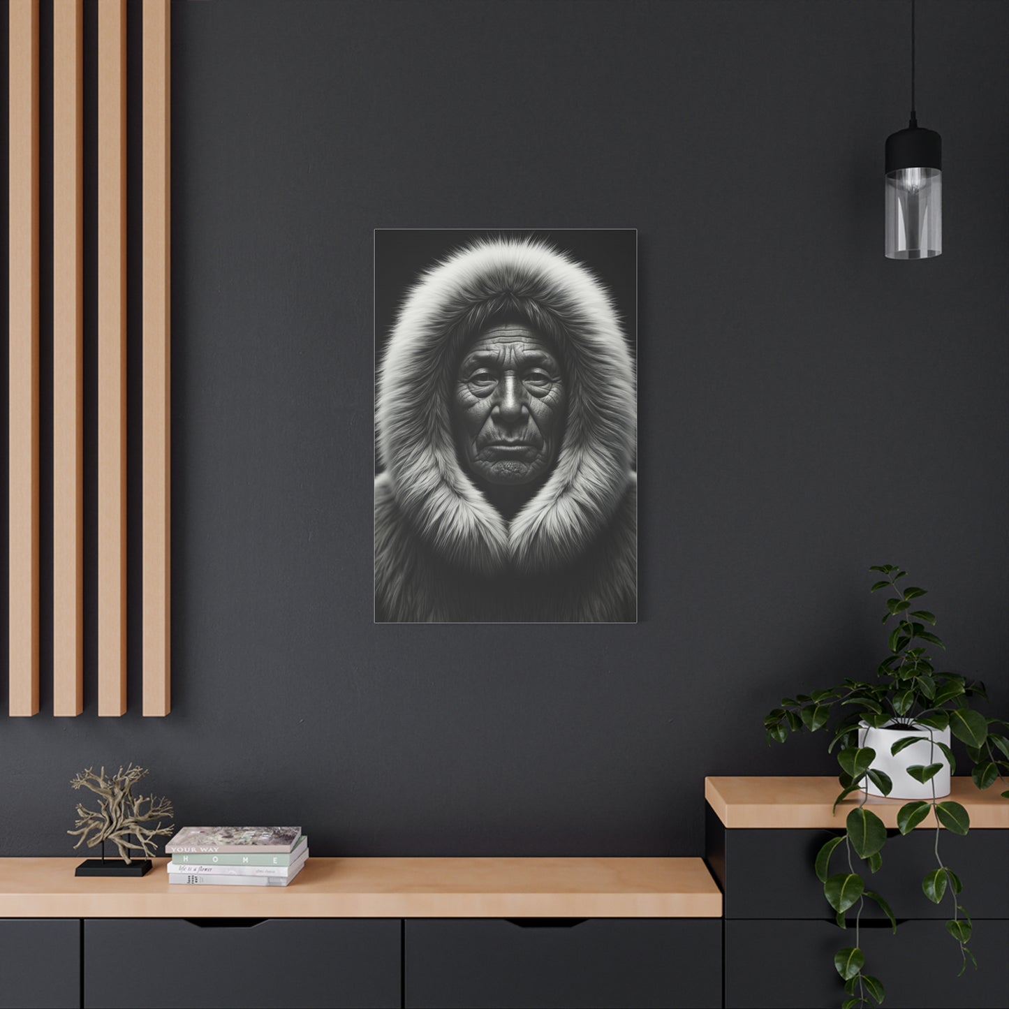 Wisdom of the Ancestors Black & White Portrait Wall Art & Canvas Prints