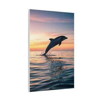 Dolphin at Sunset wall art & canvas prints