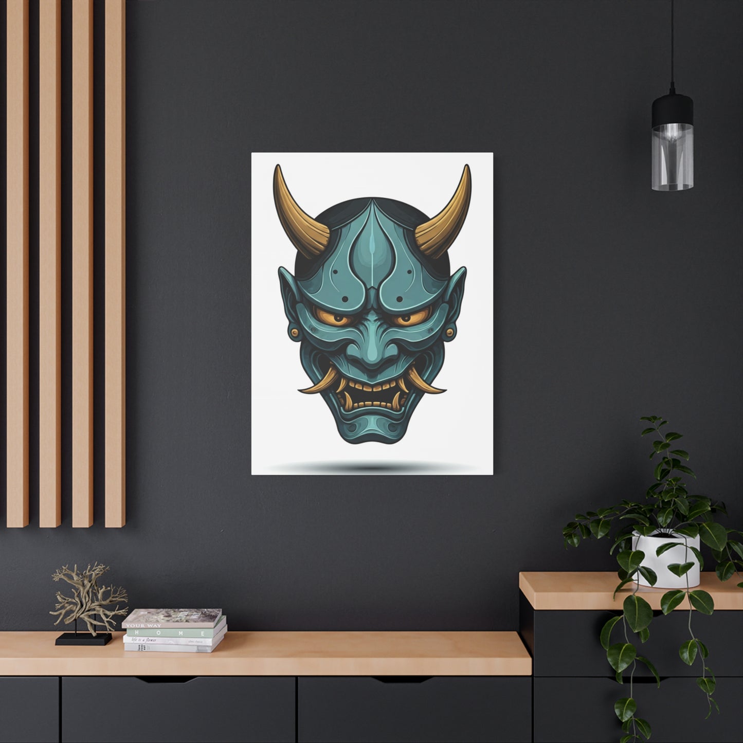 Oni Demon Mask Wall Art & Canvas Prints